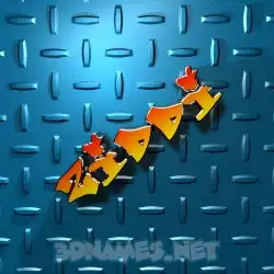 ziddi in Grid Style style - 3D name wallpaper