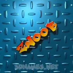 znoob in Grid Style style - 3D name wallpaper