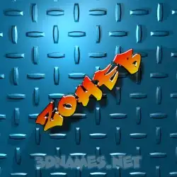 zoheb in Grid Style style - 3D name wallpaper