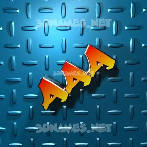 aaa in Grid Style style - 3D name wallpaper