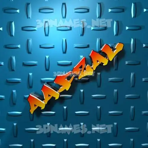 aafzal in Grid Style style - 3D name wallpaper