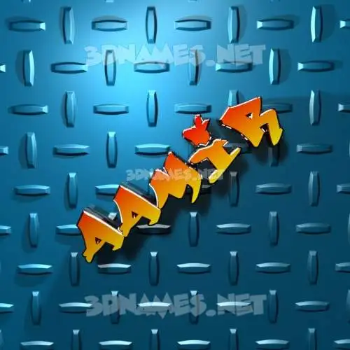 aamir in Grid Style style - 3D name wallpaper