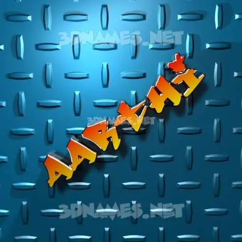 aarthi in Grid Style style - 3D name wallpaper