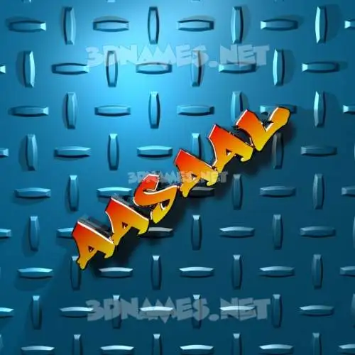 aasaal in Grid Style style - 3D name wallpaper
