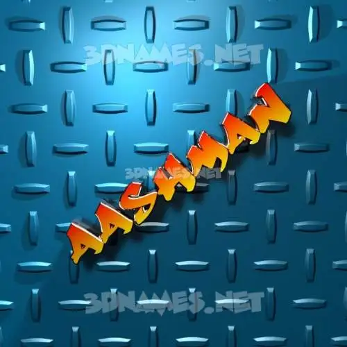 aashman in Grid Style style - 3D name wallpaper