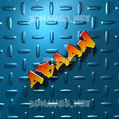abaan in Grid Style style - 3D name wallpaper