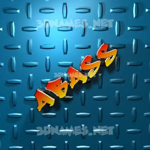 abass in Grid Style style - 3D name wallpaper