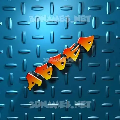 abbed in Grid Style style - 3D name wallpaper