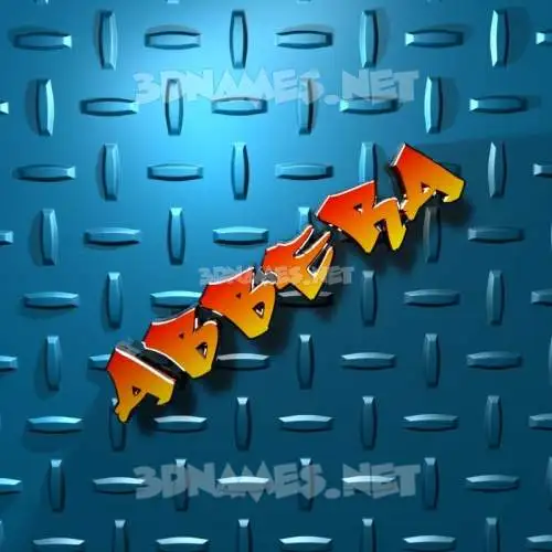 abbera in Grid Style style - 3D name wallpaper