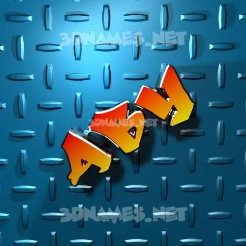aby in Grid Style style - 3D name wallpaper