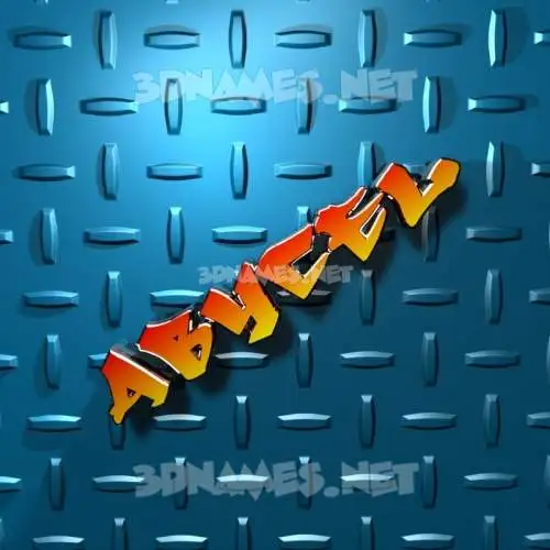 abycel in Grid Style style - 3D name wallpaper
