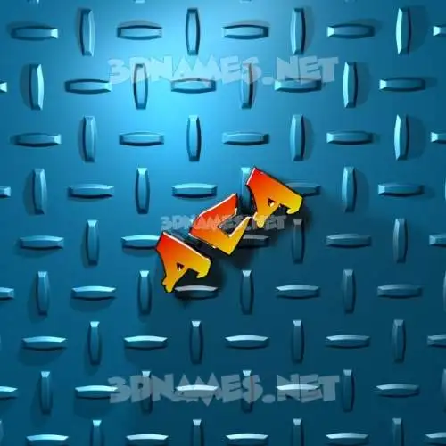aca in Grid Style style - 3D name wallpaper