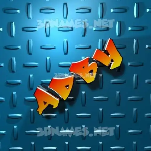 adby in Grid Style style - 3D name wallpaper