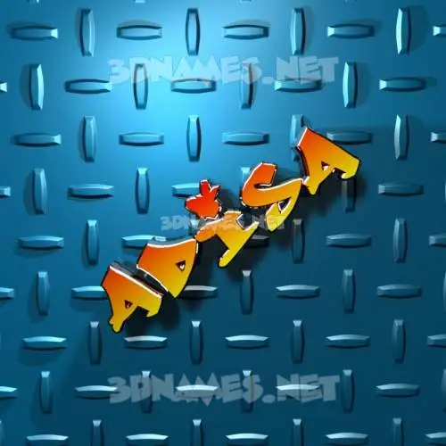adisa in Grid Style style - 3D name wallpaper