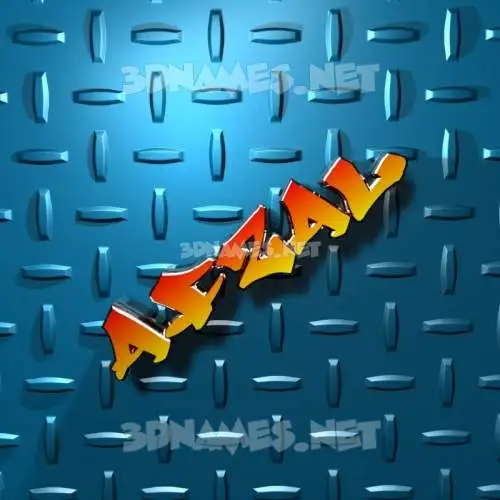 afzal in Grid Style style - 3D name wallpaper