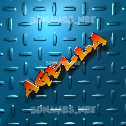 agella in Grid Style style - 3D name wallpaper