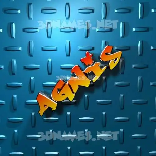 agnis in Grid Style style - 3D name wallpaper