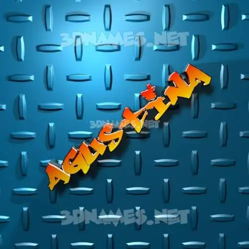 agustina in Grid Style style - 3D name wallpaper