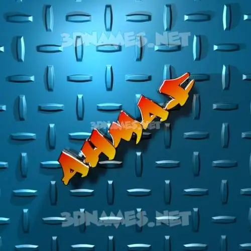 ahmaf in Grid Style style - 3D name wallpaper