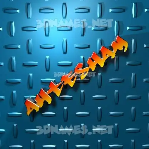 ahtesham in Grid Style style - 3D name wallpaper