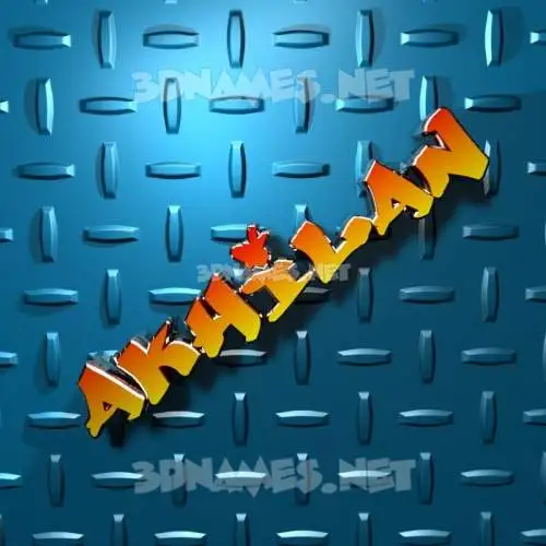 akhilan in Grid Style style - 3D name wallpaper