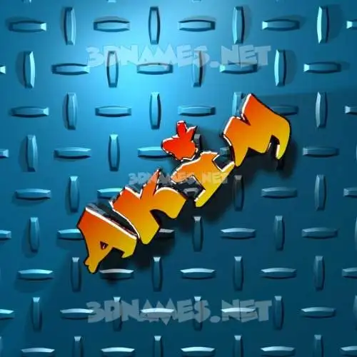akim in Grid Style style - 3D name wallpaper
