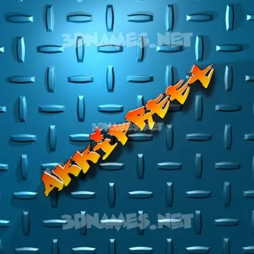 akkipreet in Grid Style style - 3D name wallpaper