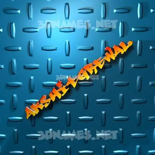 akshitgrewal in Grid Style style - 3D name wallpaper