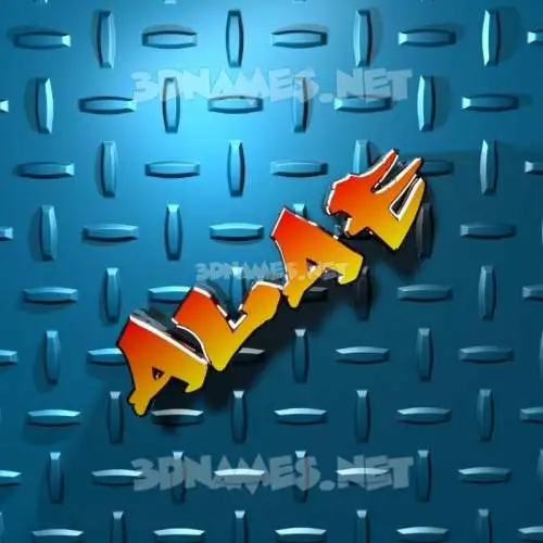 alae in Grid Style style - 3D name wallpaper