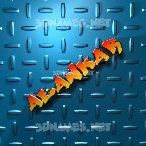alankar in Grid Style style - 3D name wallpaper