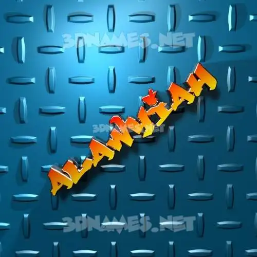 alawyiah in Grid Style style - 3D name wallpaper