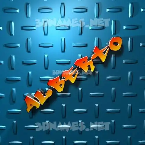 alberto in Grid Style style - 3D name wallpaper