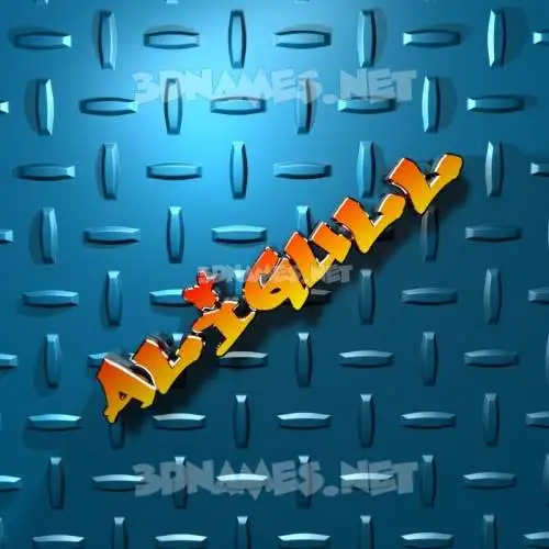 aligull in Grid Style style - 3D name wallpaper