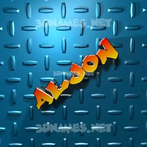 aljon in Grid Style style - 3D name wallpaper