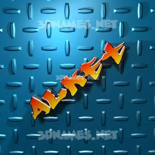 alket in Grid Style style - 3D name wallpaper