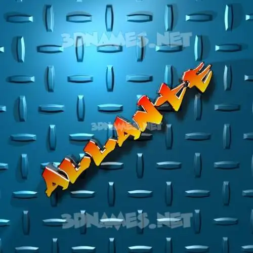 allante in Grid Style style - 3D name wallpaper