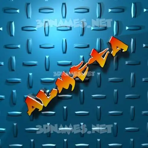 almeta in Grid Style style - 3D name wallpaper