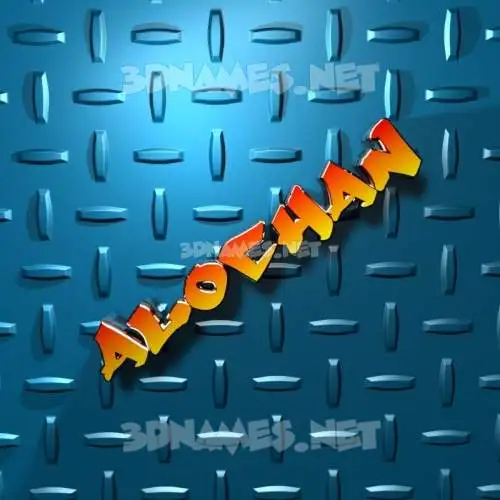 alochan in Grid Style style - 3D name wallpaper