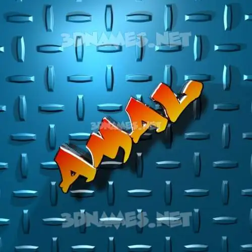 amal in Grid Style style - 3D name wallpaper