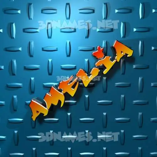 amelia in Grid Style style - 3D name wallpaper