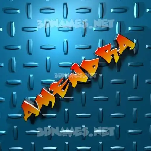 amendra in Grid Style style - 3D name wallpaper