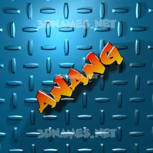 anang in Grid Style style - 3D name wallpaper