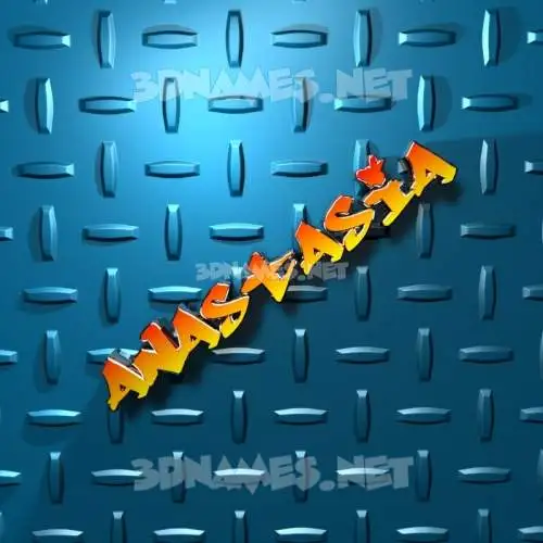anastasia in Grid Style style - 3D name wallpaper