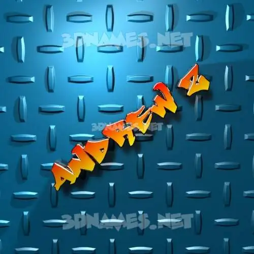 andrew z in Grid Style style - 3D name wallpaper