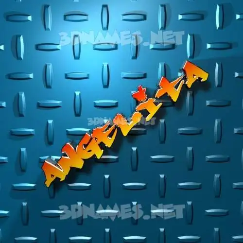 angelita in Grid Style style - 3D name wallpaper