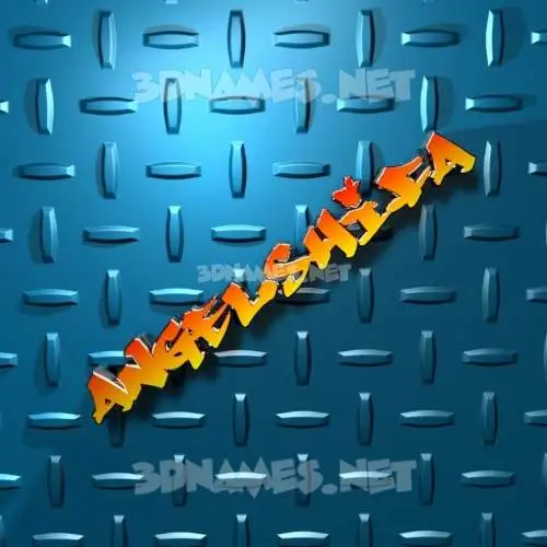 angelshifa in Grid Style style - 3D name wallpaper