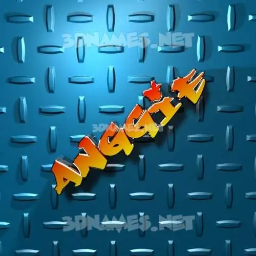 anggie in Grid Style style - 3D name wallpaper