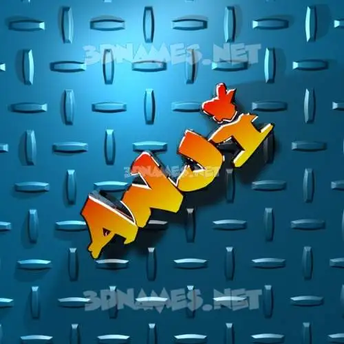 anji in Grid Style style - 3D name wallpaper