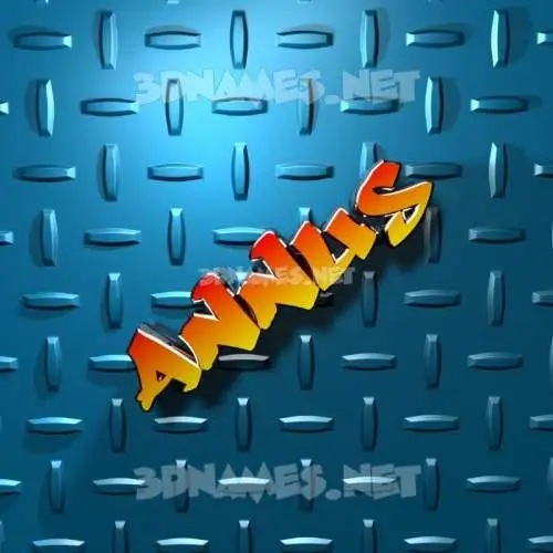 annus in Grid Style style - 3D name wallpaper