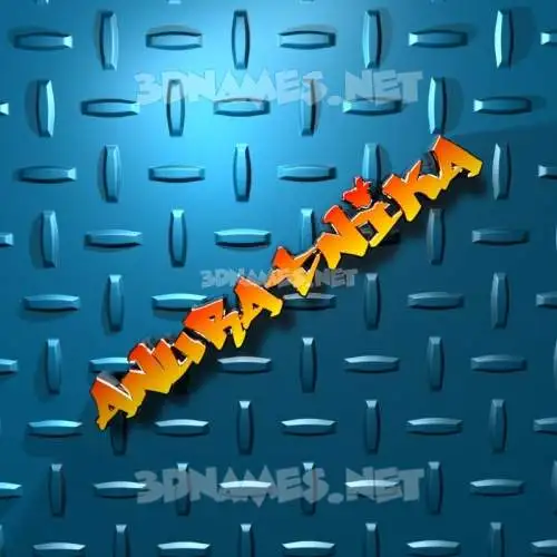 anuratnika in Grid Style style - 3D name wallpaper